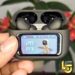 A9 Pro ANC Touch Screen Wireless Earbuds (Black) - Image 4