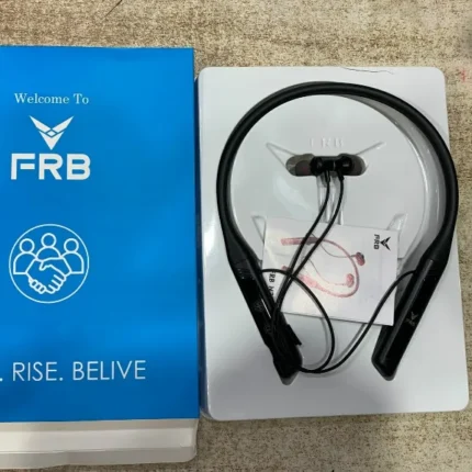 FRB N-27 Smart Neckband with 400H power backup, Bluetooth 5.4, ENC noise cancellation and magnetic earbuds