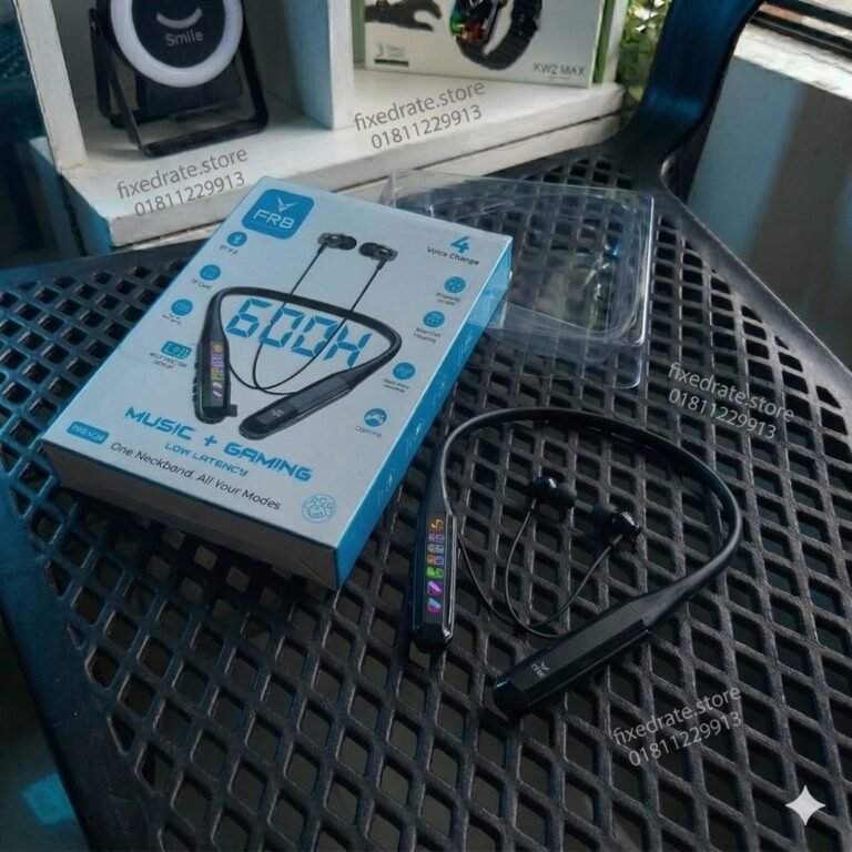 FRB N26 Neckband with Digital Display and Magnetic On Off Feature