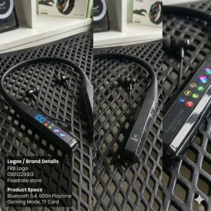 FRB N26 Neckband with Digital Display and Magnetic On Off Feature
