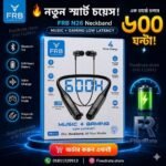 FRB N26 Neckband with Digital Display and Magnetic On Off Feature