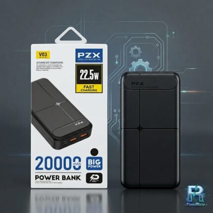 PZX V03 20000mAh Fast Charging Power Bank Black