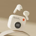 Q86 Retro Camera Design Wireless Earbuds (White)
