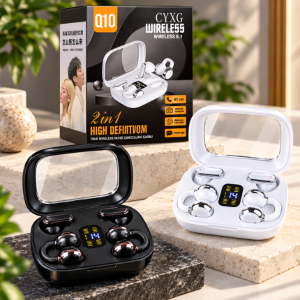 Q10 2-in-1 Couple TWS Wireless Earbuds with LED Display