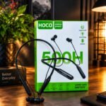 HOCO 500H Wireless Neckband Bluetooth Earphone – 500H Standby, Magnetic Earbuds & Voice Change