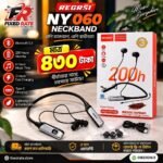 Regersi -NY060 Neckband – 200 Hours Backup| Memory Card Support (Market Orginal)